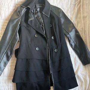 Knee Length Black INC Dress Coat